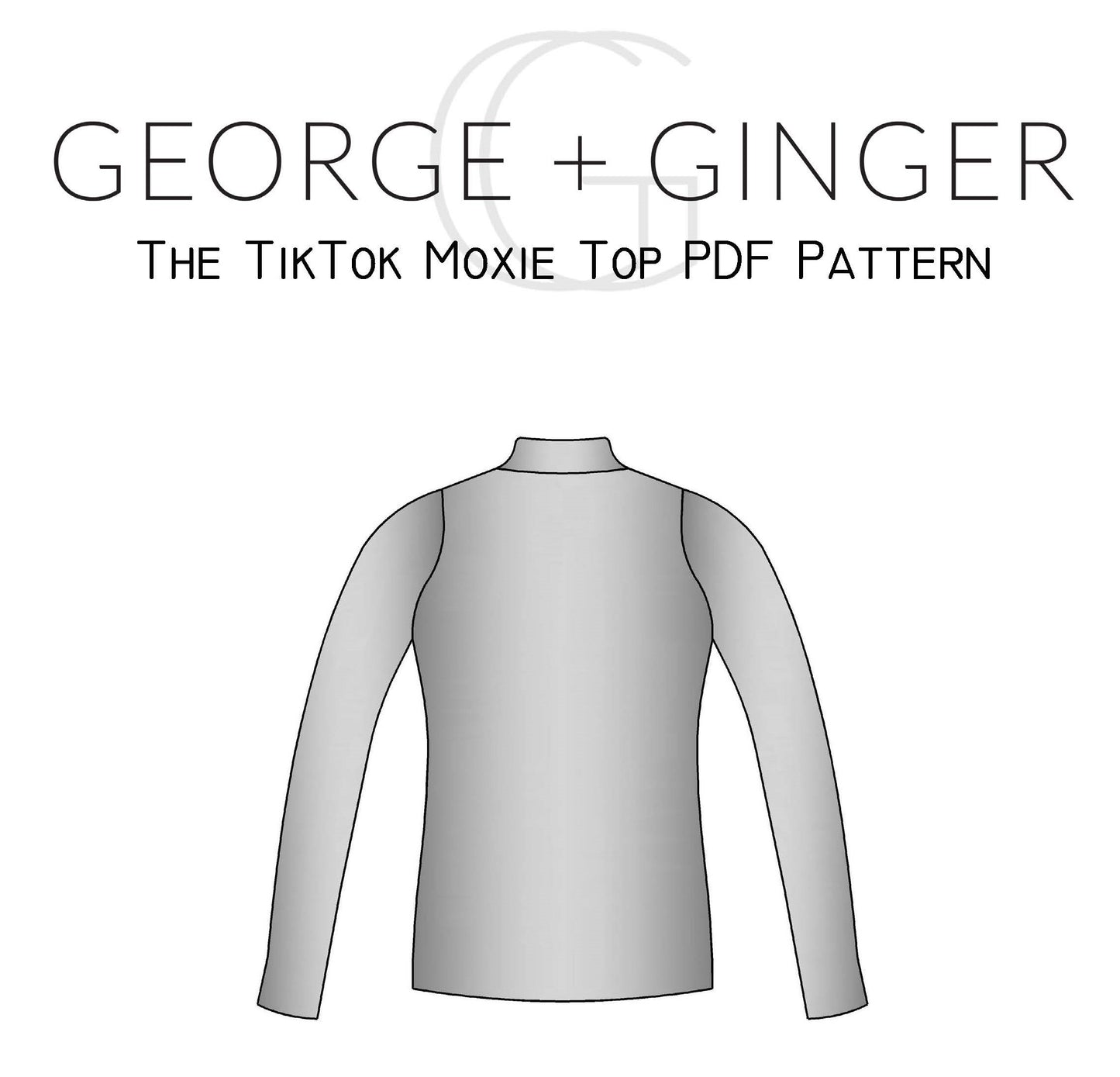 The TikTok Moxie Top PDF Sewing Pattern
