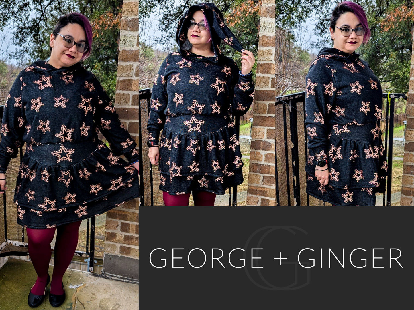 The Trefoil Hoodie Dress PDF Sewing Pattern