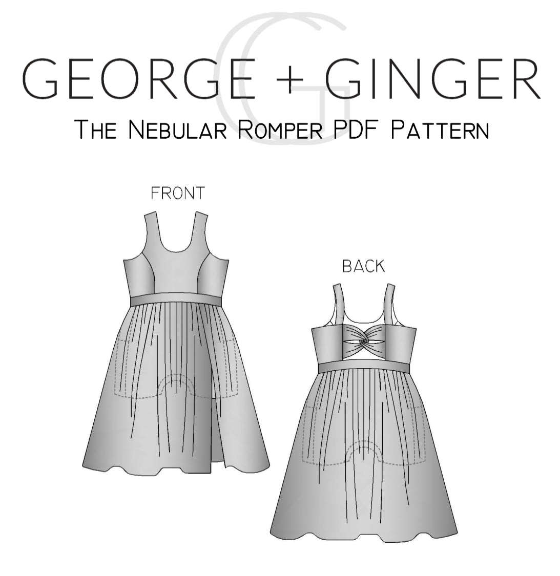 The Nebular Romper PDF Sewing Pattern