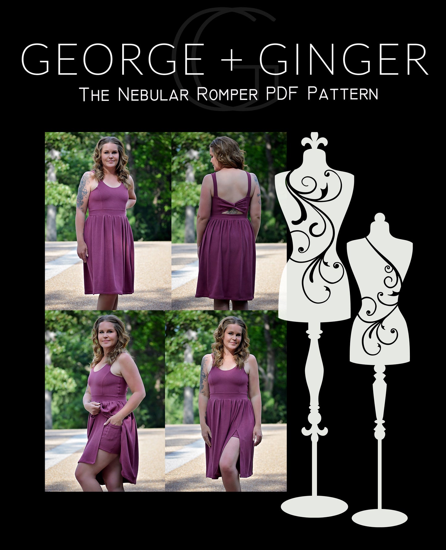 The Nebular Romper PDF Sewing Pattern