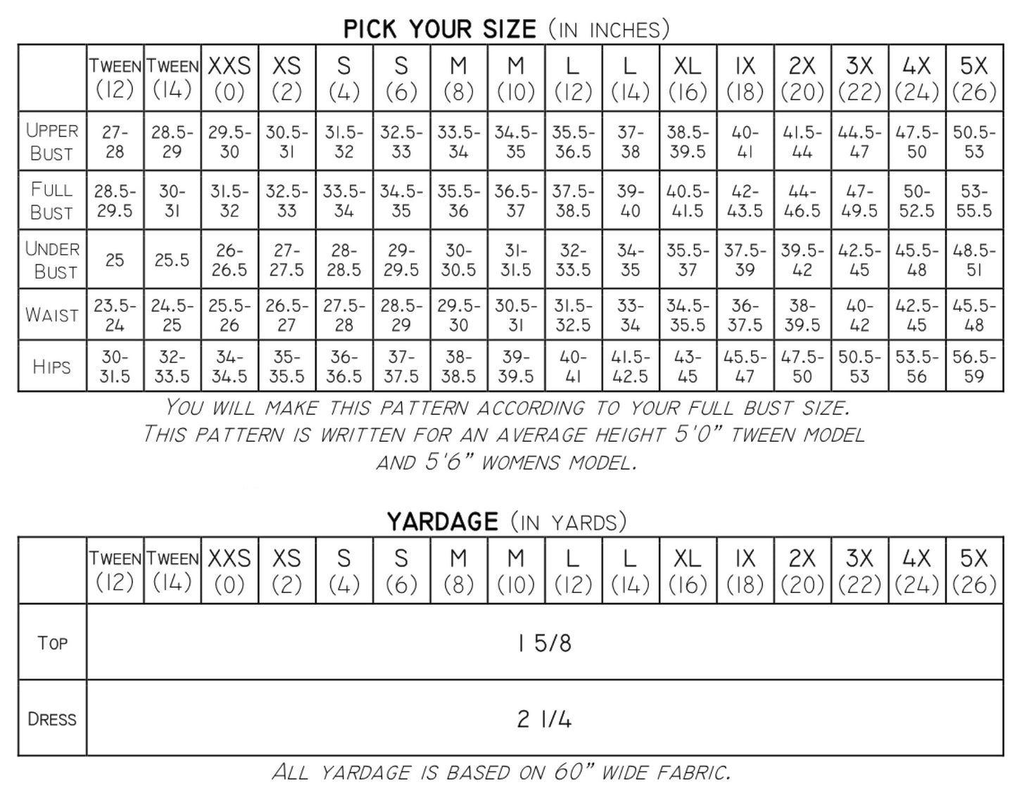 The Starc Top and Dress PDF Sewing Pattern