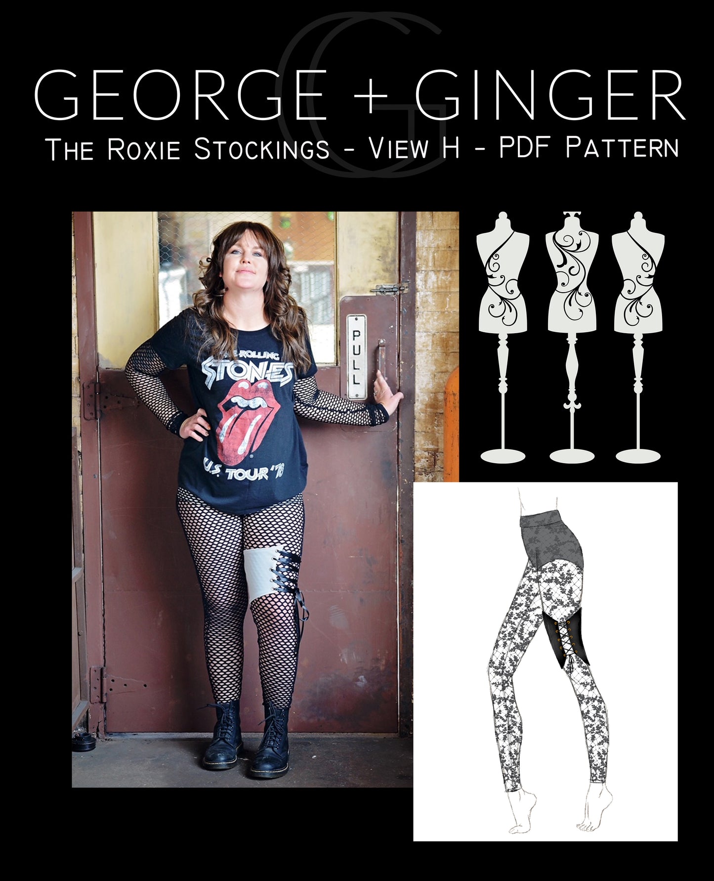 The Roxie Stockings Collection PDF Sewing Pattern