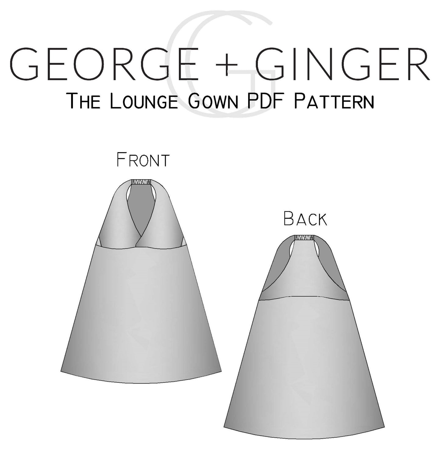 FREE Lounge Gown PDF Sewing Pattern