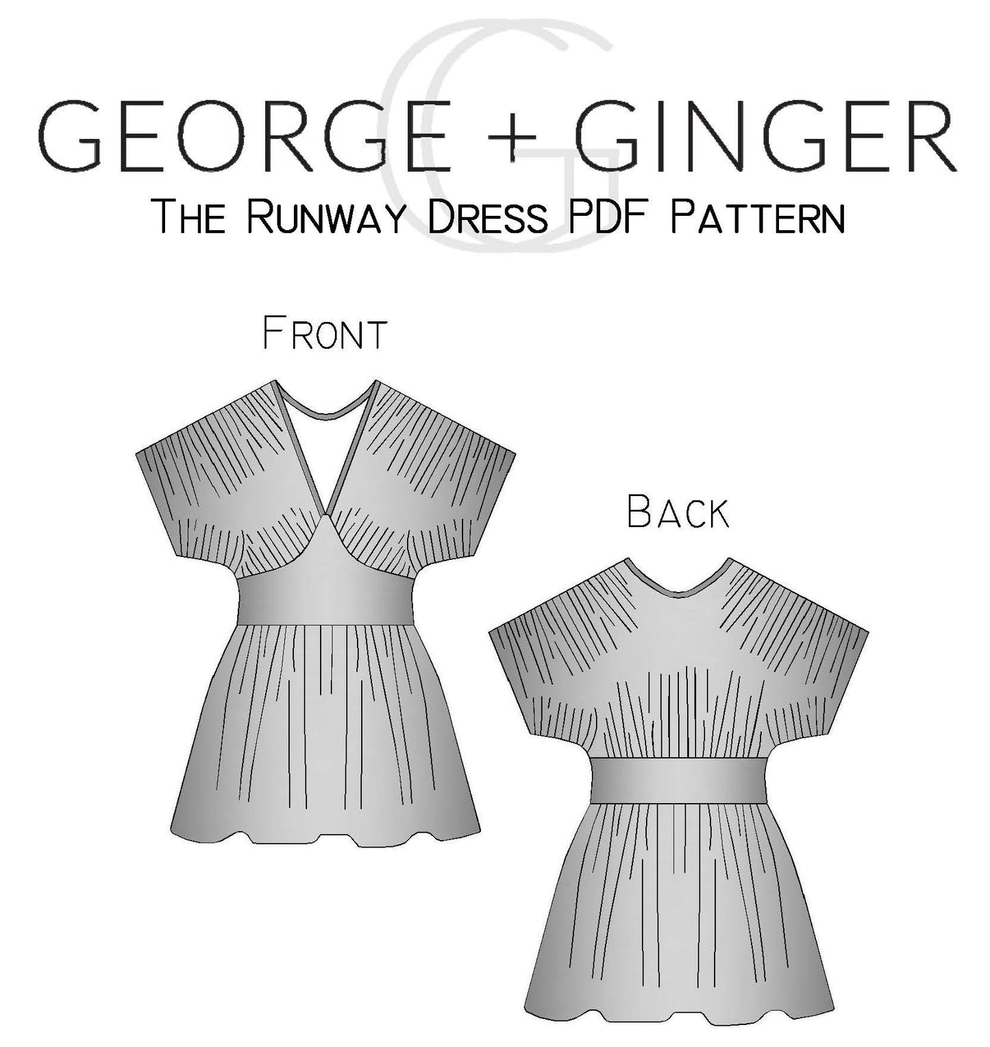 The Runway Dress PDF Sewing Pattern