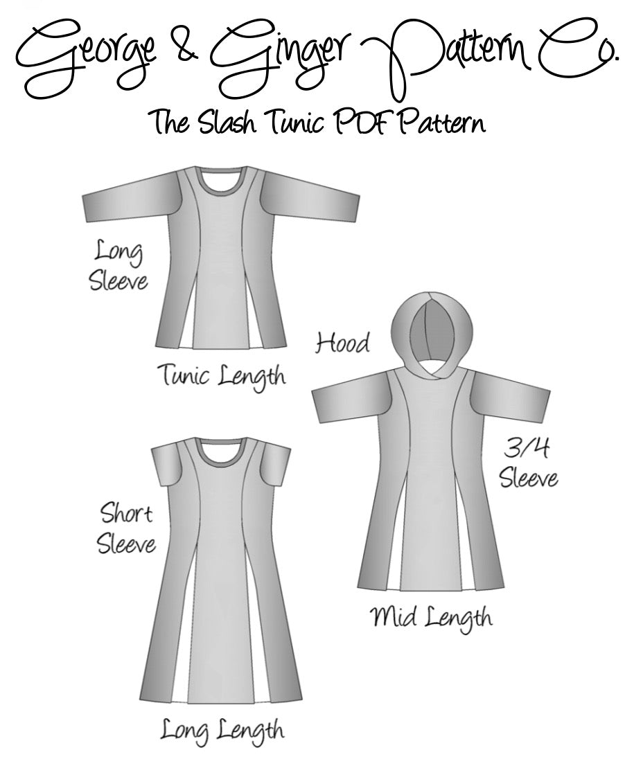 The Slash Tunic PDF Sewing Pattern