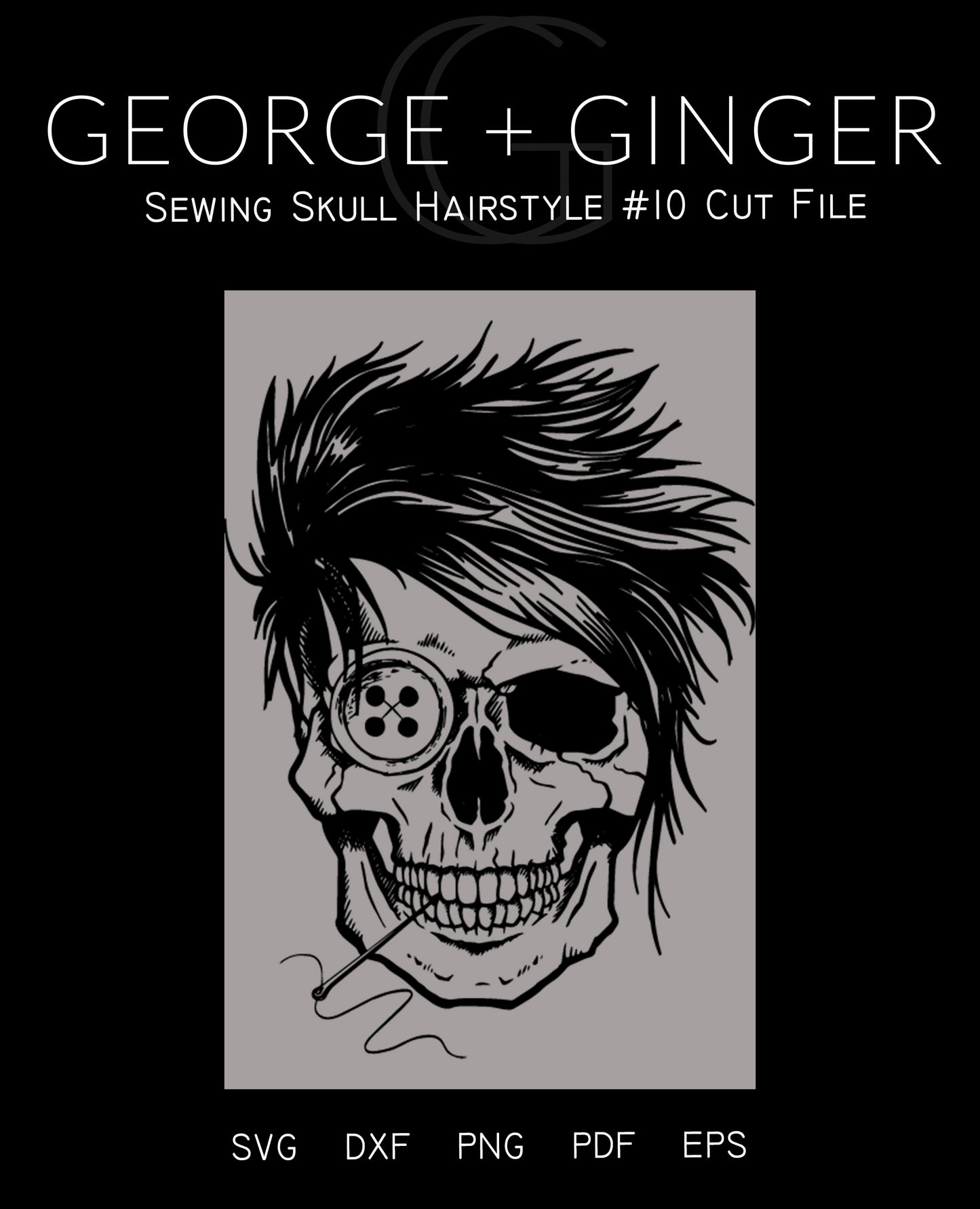 Sewing Skull (Full Set Bundle) Digital Cut File