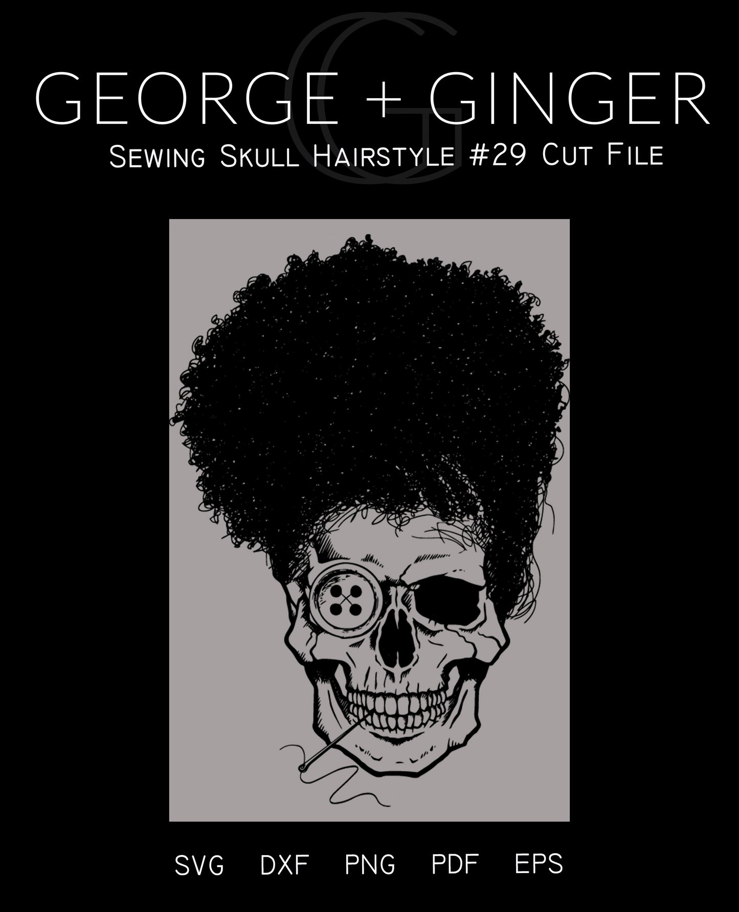 Sewing Skull (Full Set Bundle) Digital Cut File