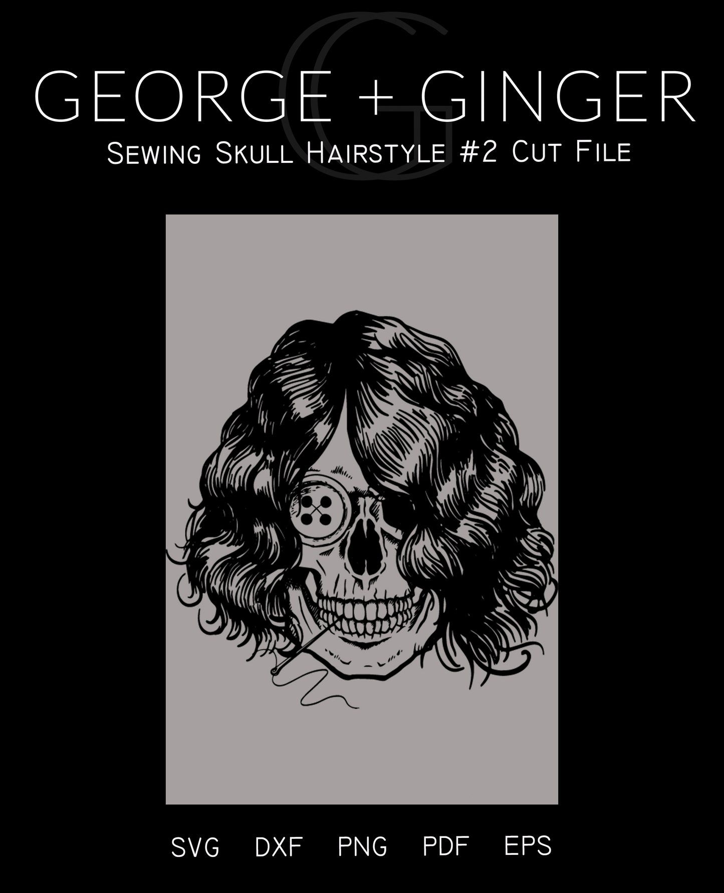 Sewing Skull (Full Set Bundle) Digital Cut File