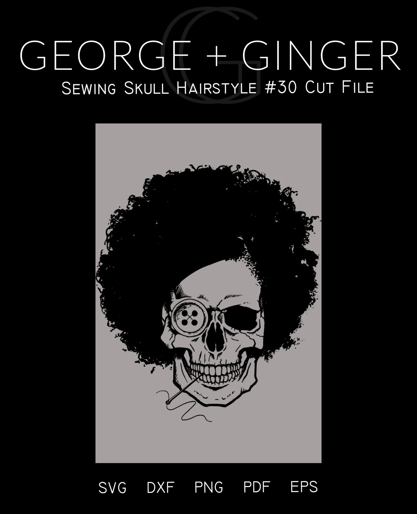Sewing Skull (Full Set Bundle) Digital Cut File