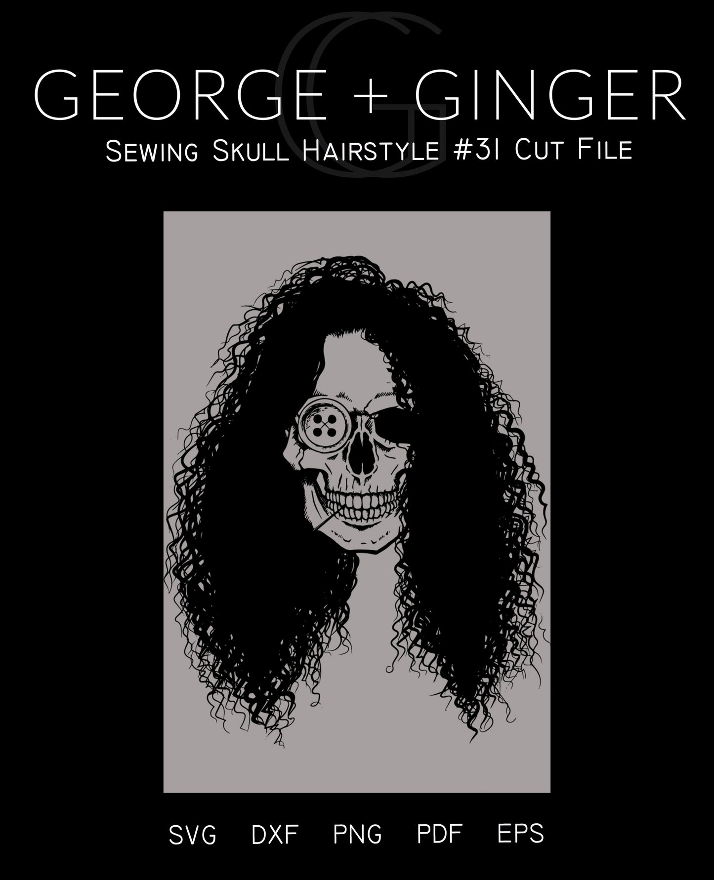 Sewing Skull (Full Set Bundle) Digital Cut File