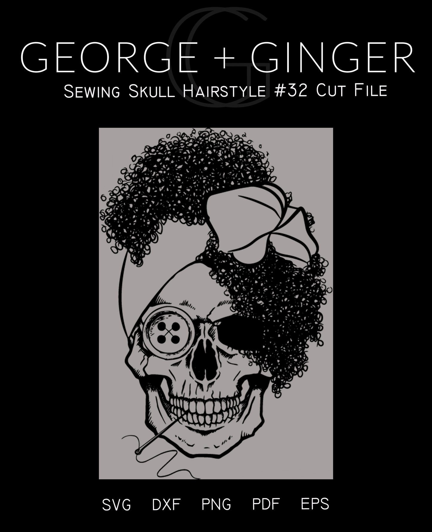 Sewing Skull (Full Set Bundle) Digital Cut File
