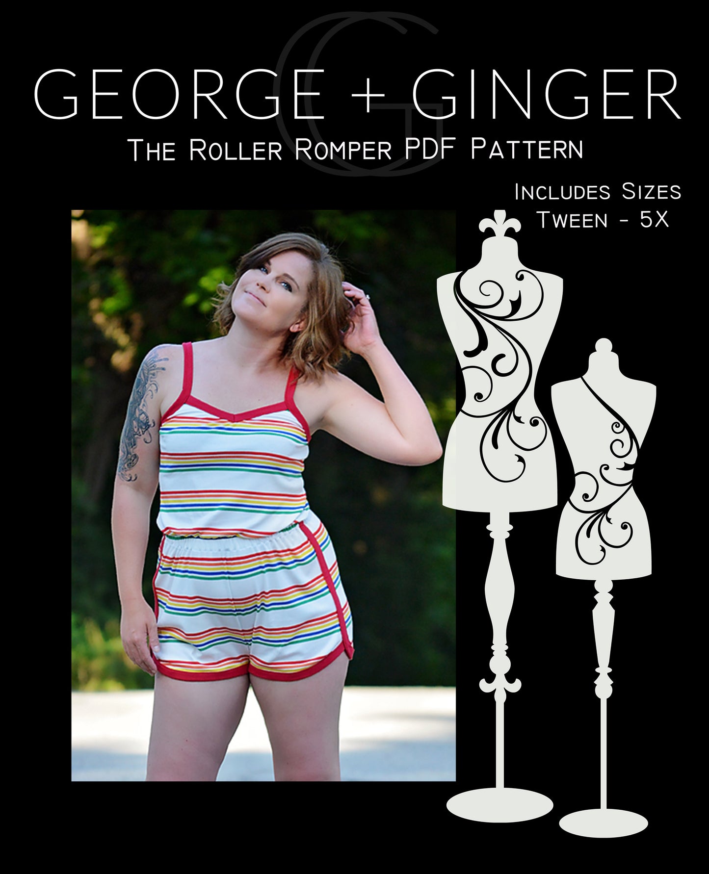 The Roller Romper PDF Sewing Pattern