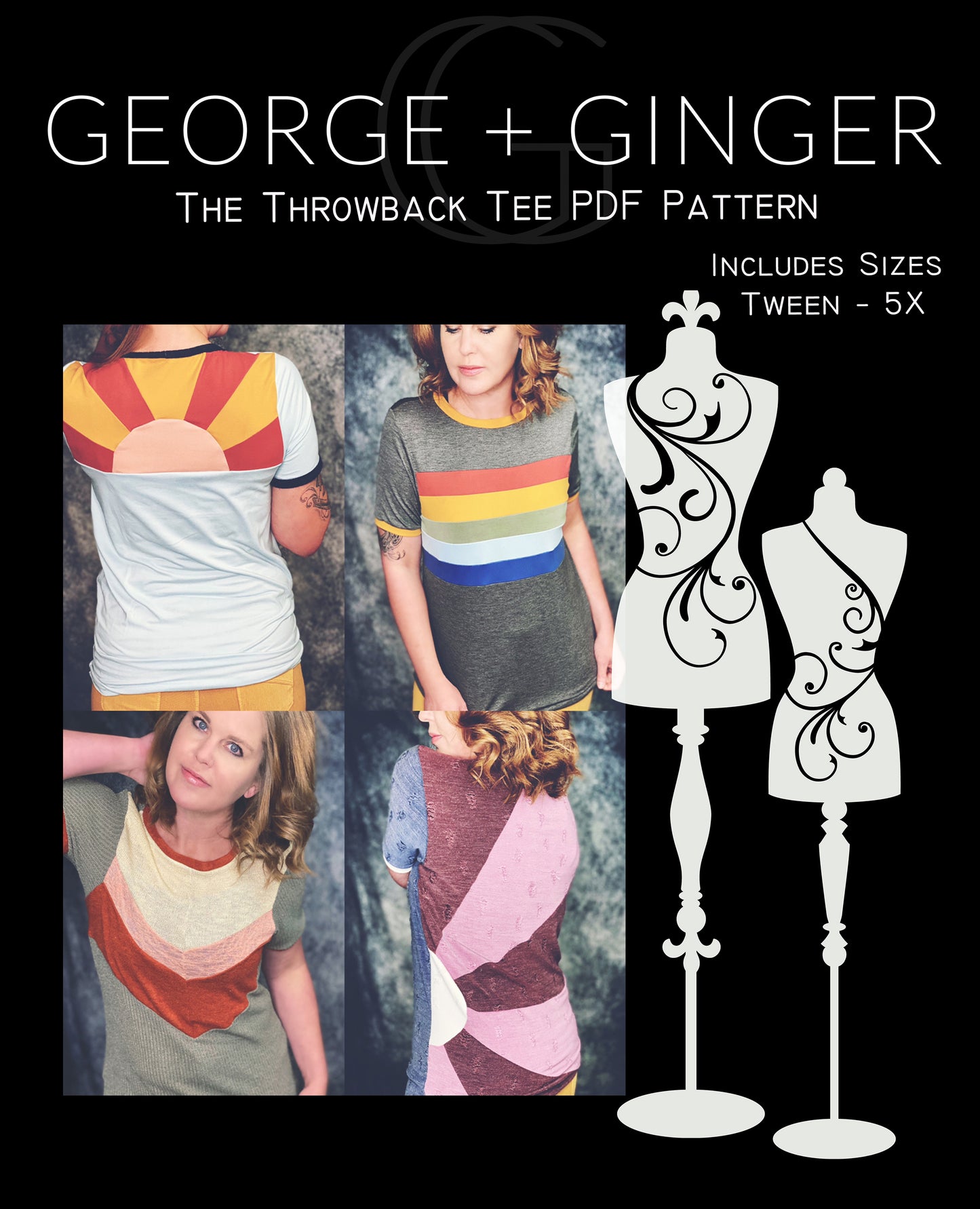 The Throwback Tee PDF Sewing Pattern
