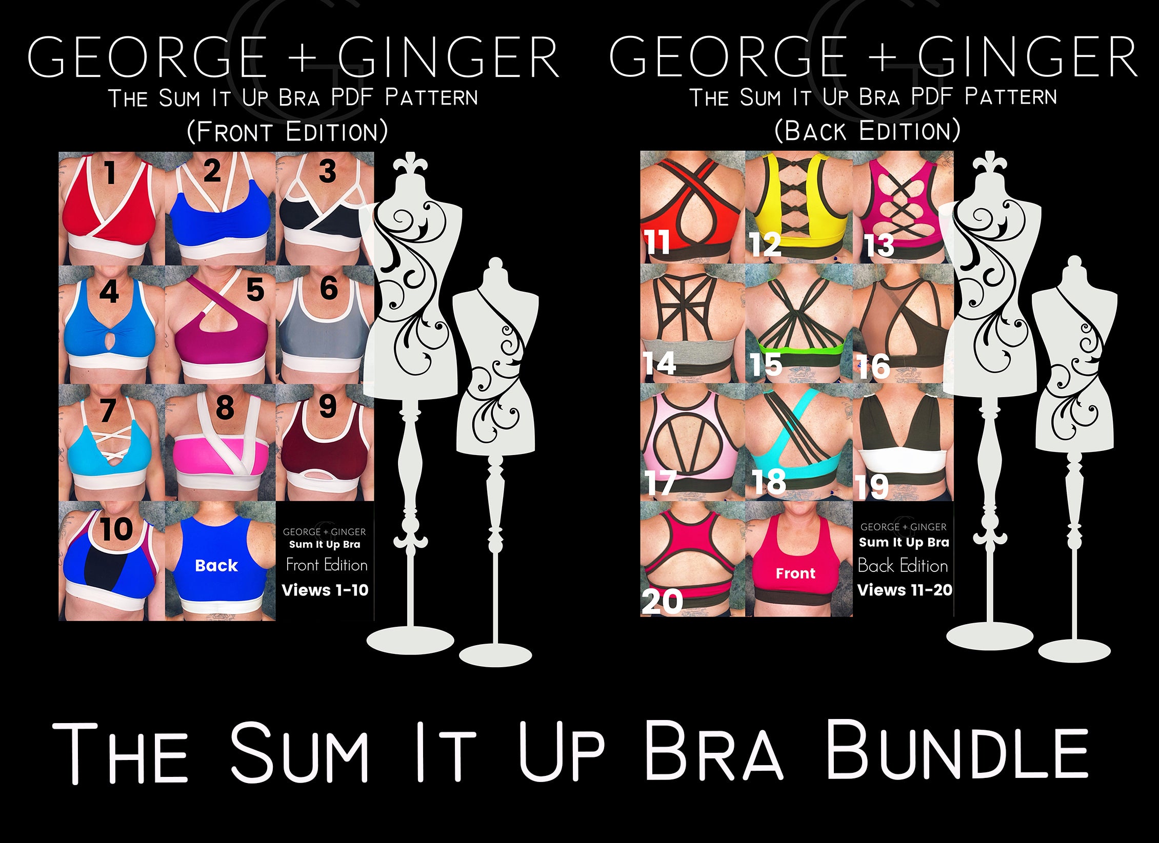 The Sum It Up Bra (Front Edition) PDF Sewing Pattern – George And Ginger  Patterns