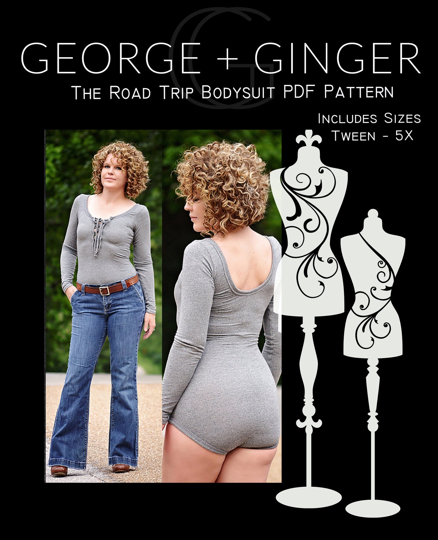 The Road Trip Bodysuit PDF Sewing Pattern