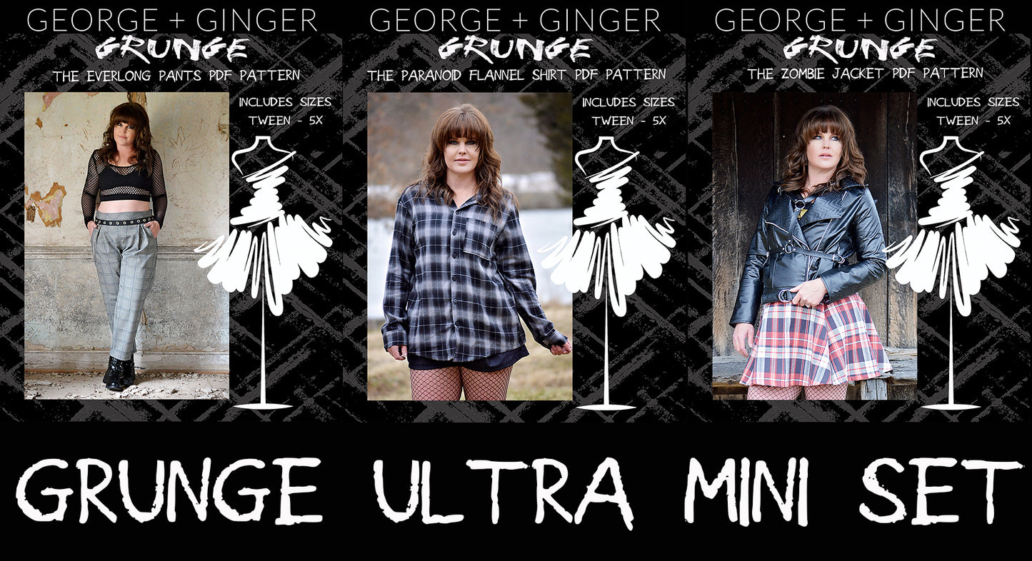 Ultra Grunge Mini Set PDF Sewing Pattern