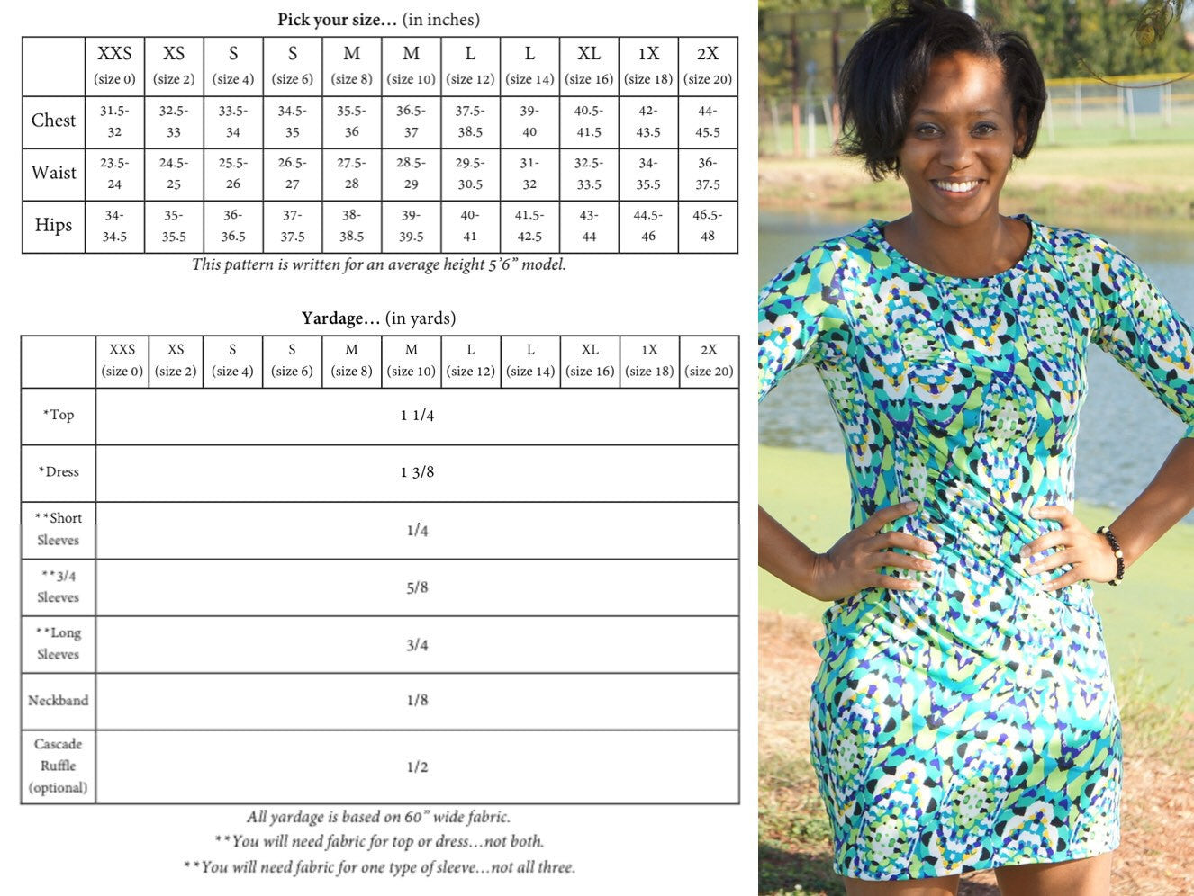 The Sassy Side Top and Dress PDF Sewing Pattern