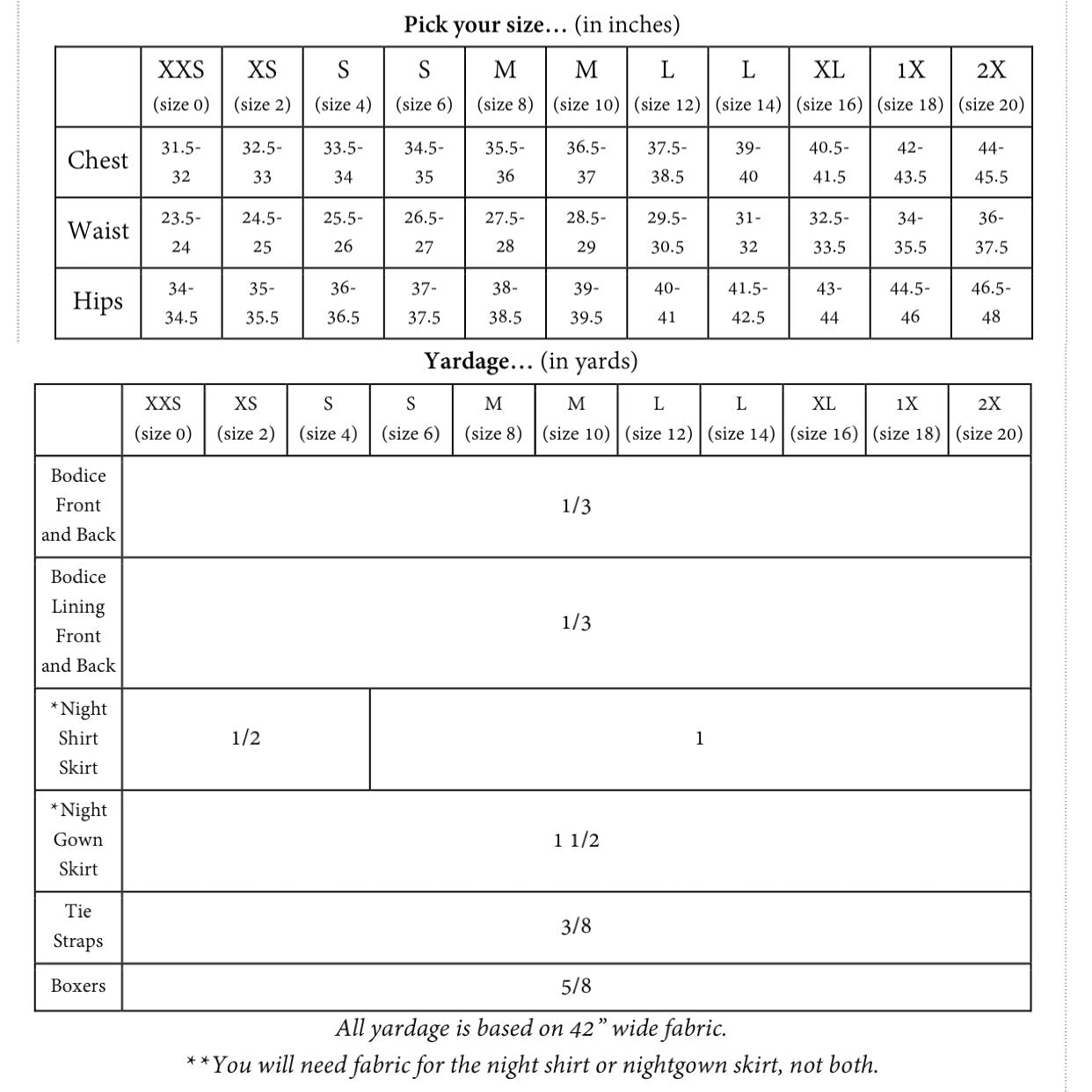 The Sleepy Set PDF Sewing Pattern
