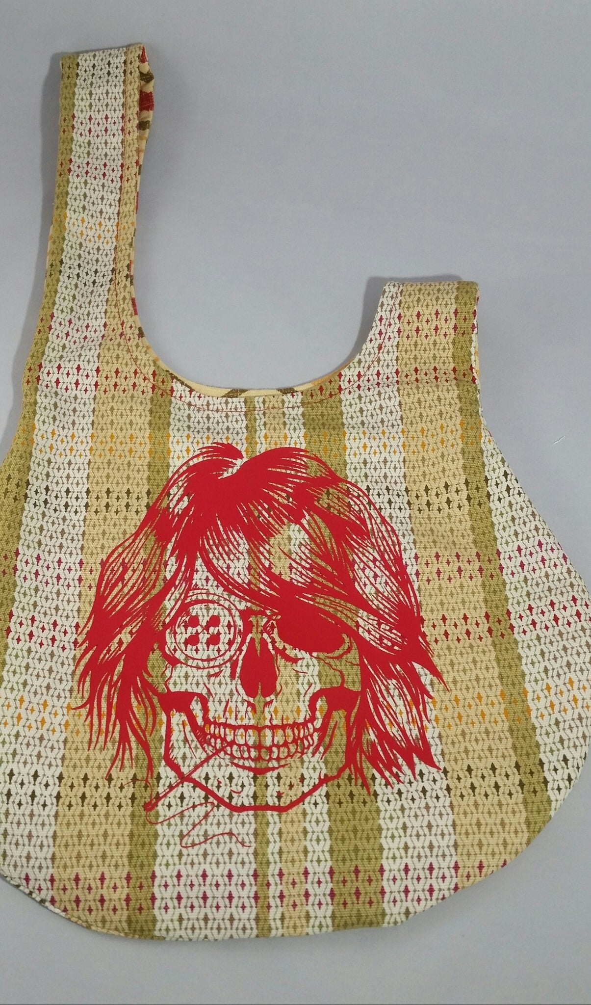 Sewing Skull (Hairstyle #22) Digital Cut File