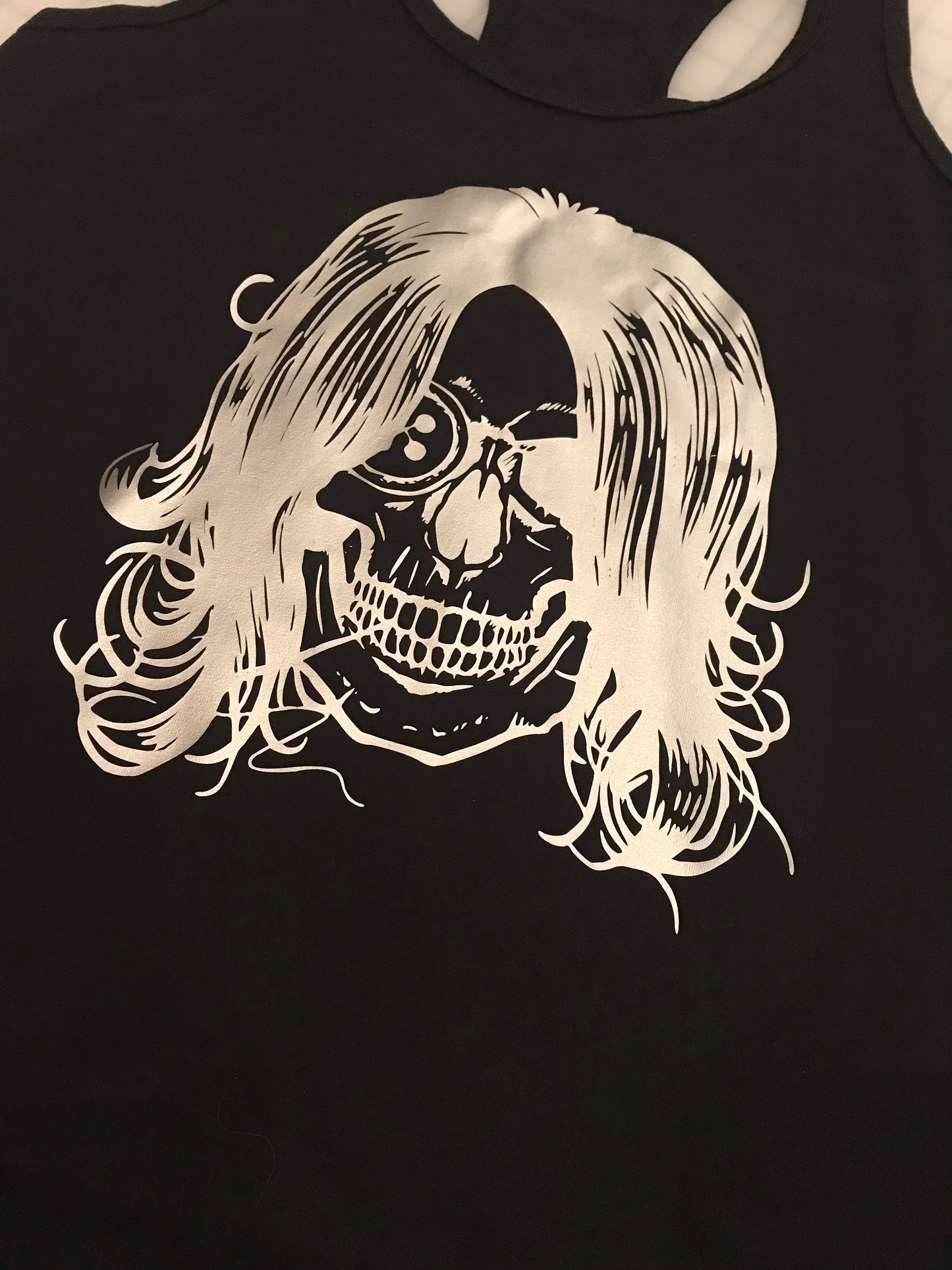 Sewing Skull (Hairstyle #15) Digital Cut File