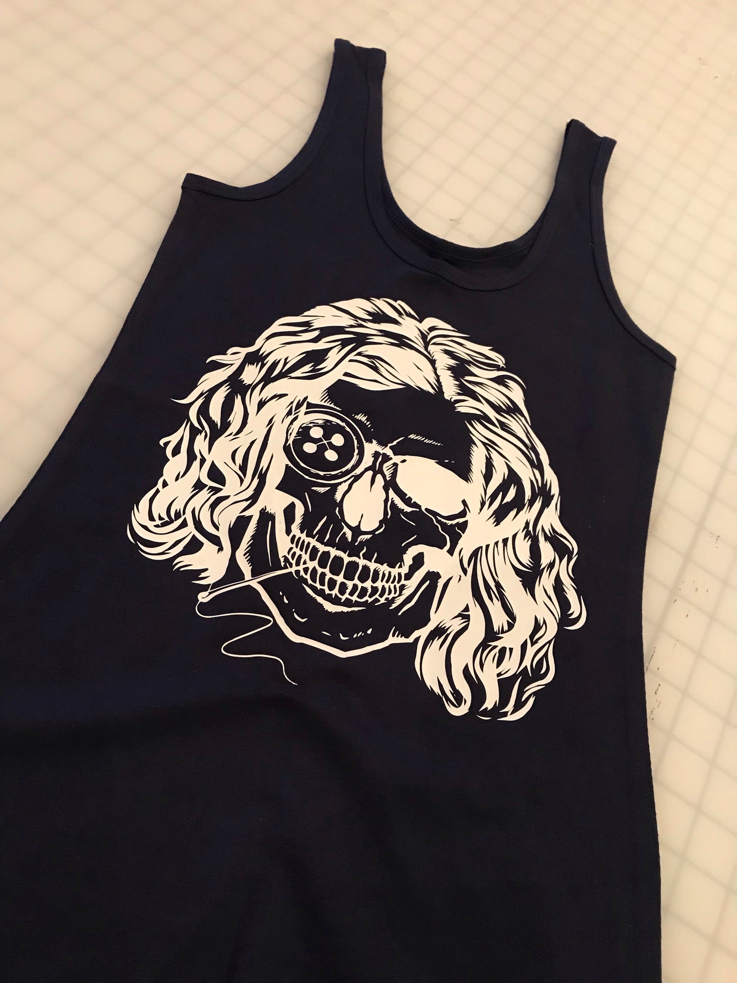 Sewing Skull (Hairstyle #27) Digital Cut File