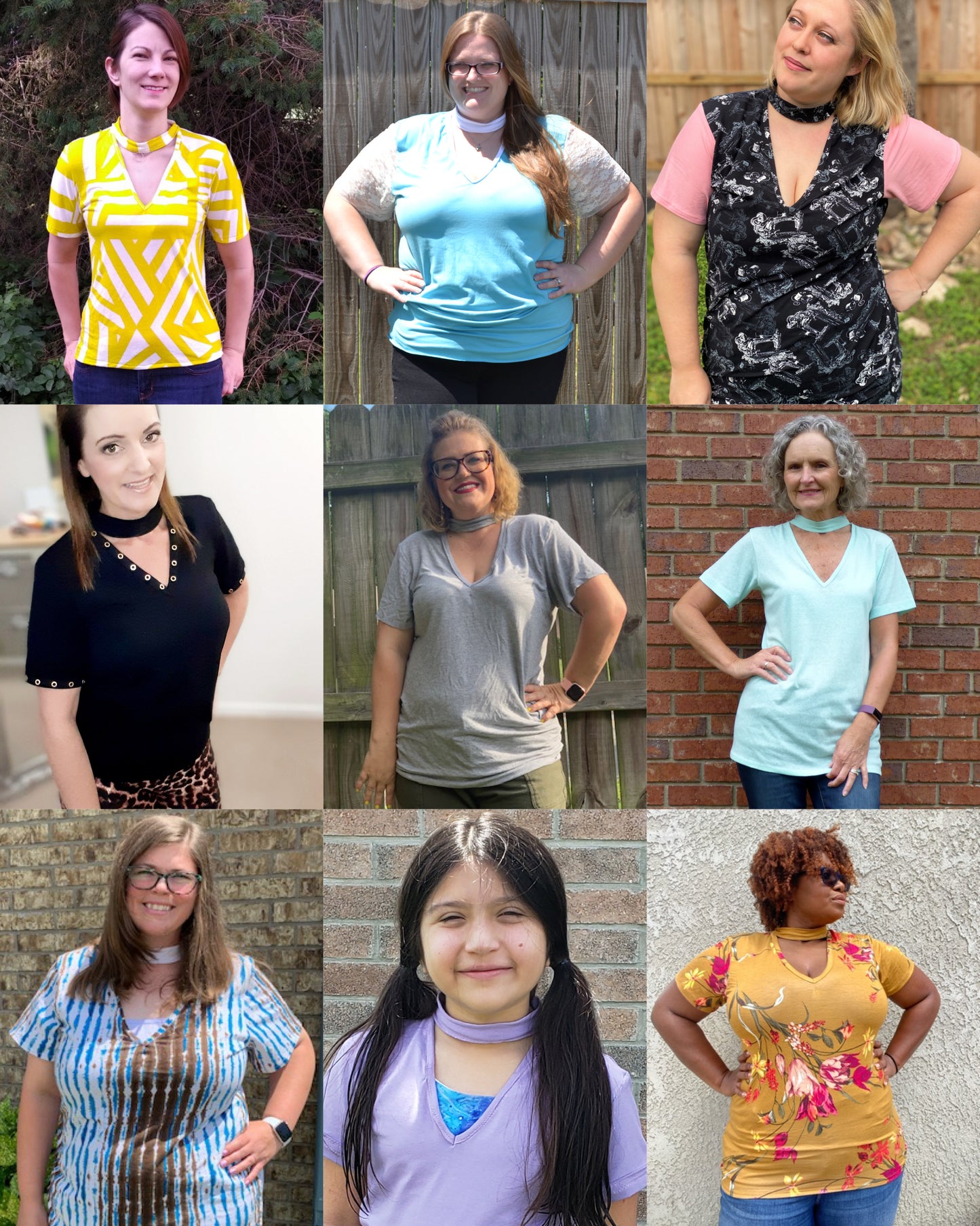 The Rebel Choker Tee PDF Sewing Pattern