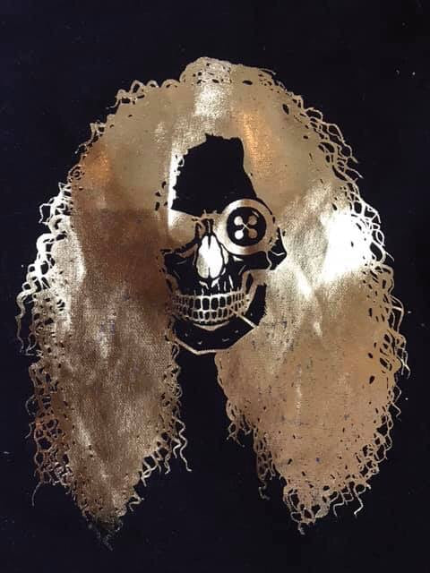 Sewing Skull (Hairstyle #31) Digital Cut File