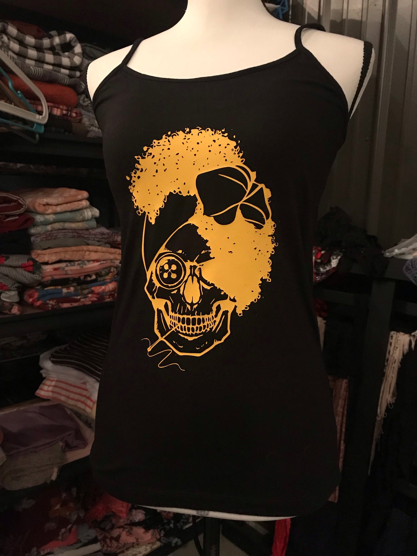 Sewing Skull (Hairstyle #32) Digital Cut File
