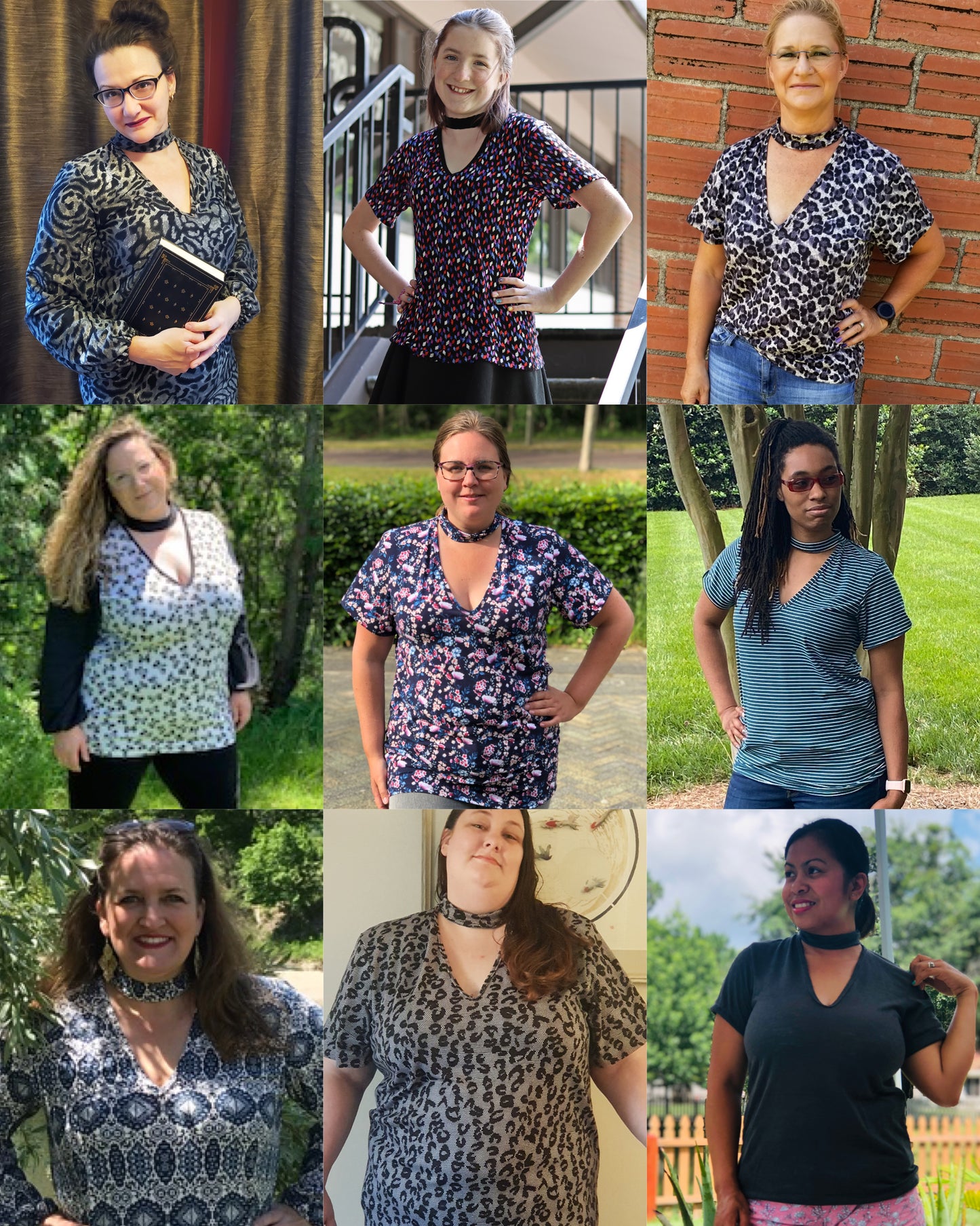 The Rebel Choker Tee PDF Sewing Pattern