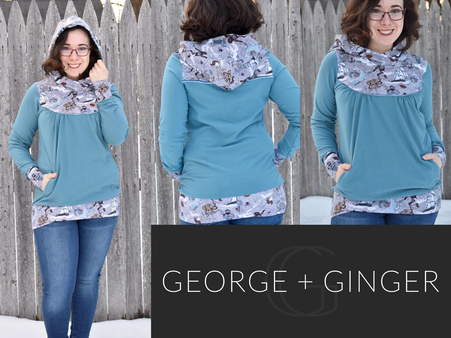 The Monna Hoodie PDF Sewing Pattern