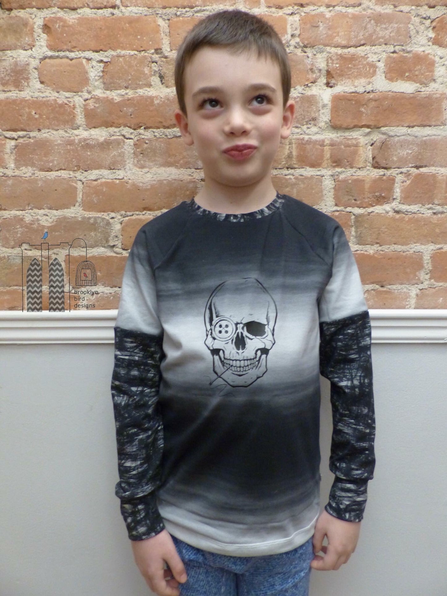 Sewing Skull (Hairstyle #36) Digital Cut File