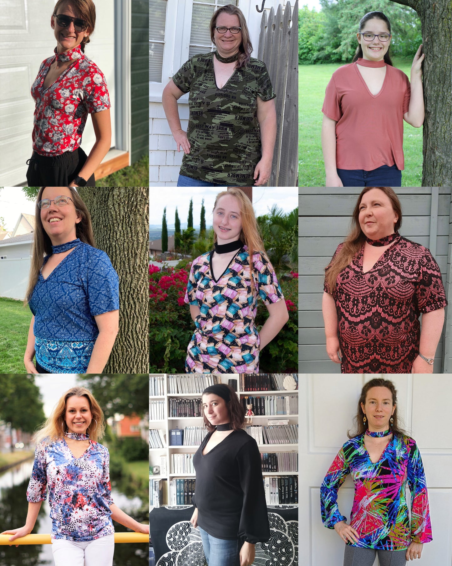 The Rebel Choker Tee PDF Sewing Pattern