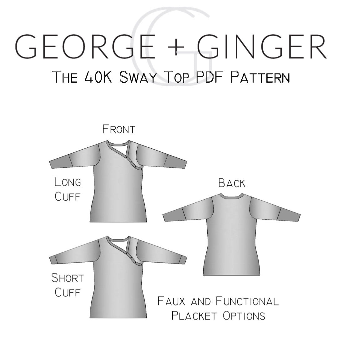 The 40K Sway Top PDF Sewing Pattern