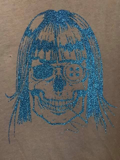 Sewing Skull (Hairstyle #13) Digital Cut File