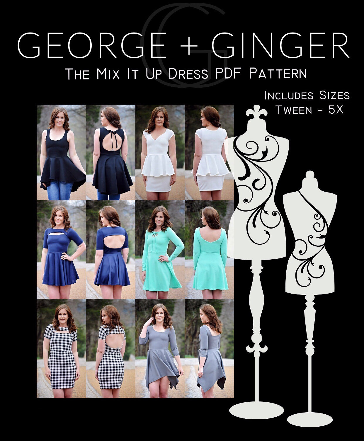 The Mix It Up Dress PDF Sewing Pattern The Mix It Up Dress PDF Sewing Pattern