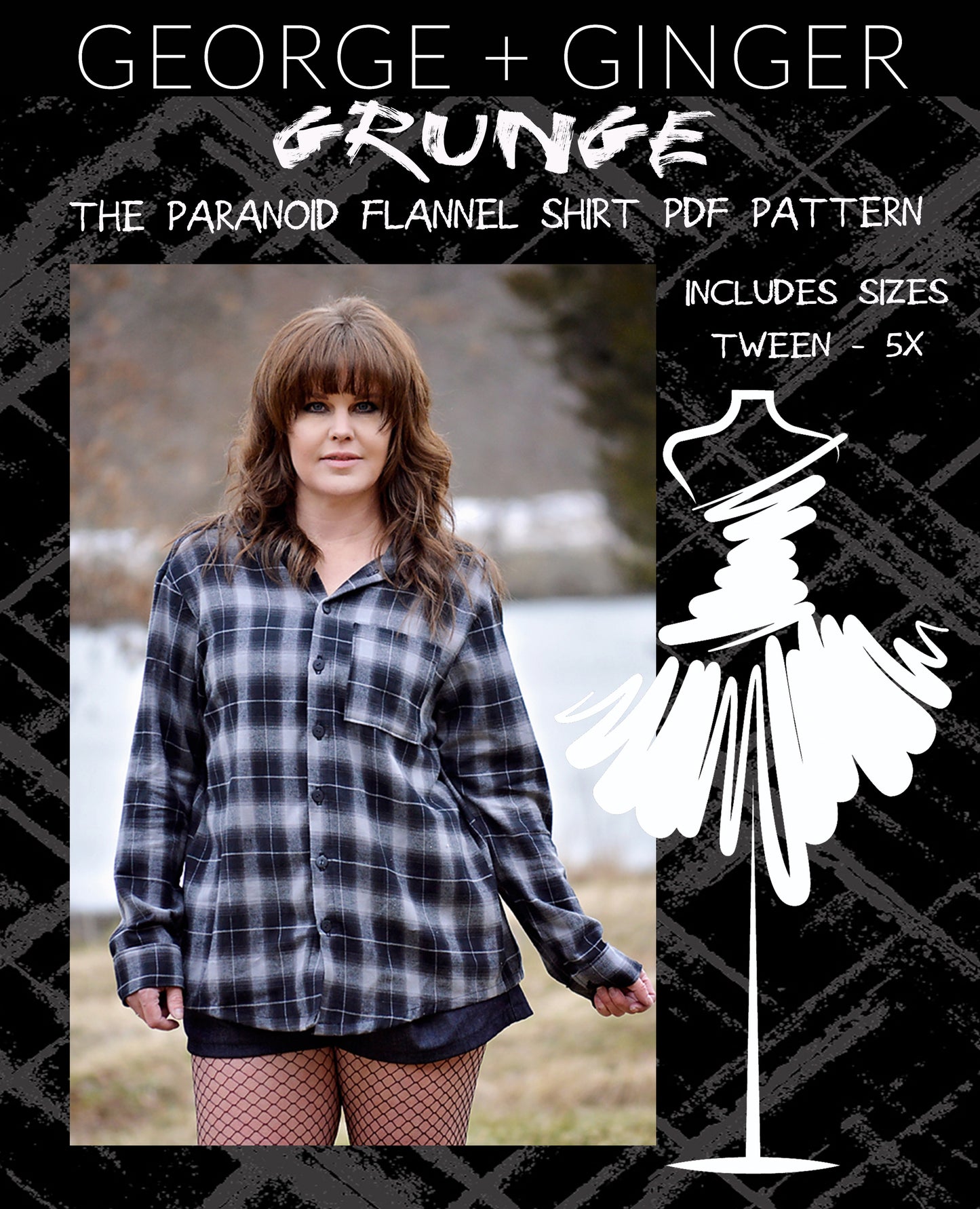 The Paranoid Flannel Shirt PDF Sewing Pattern