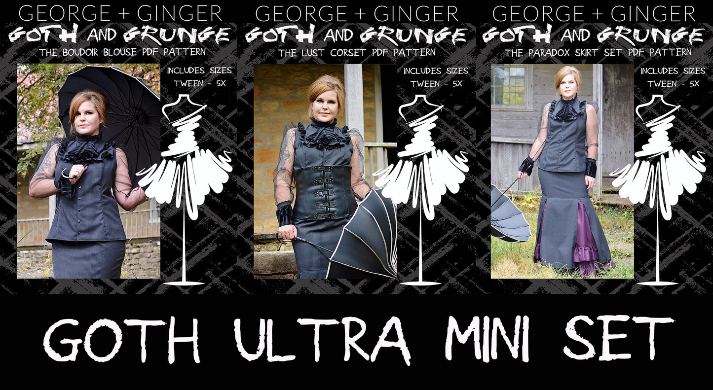 Ultra Goth Mini Set PDF Sewing Pattern