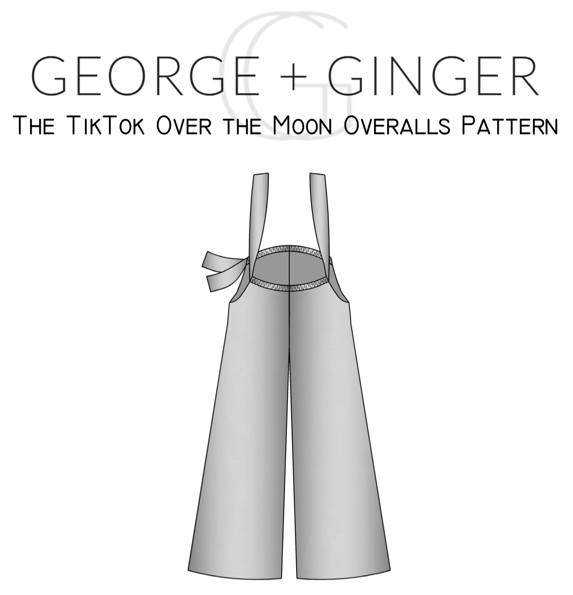 The TikTok Over the Moon Overalls PDF Sewing Pattern