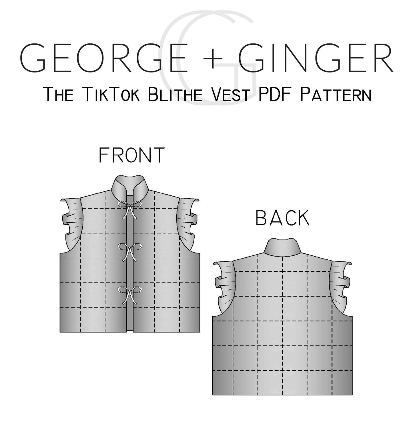 The TikTok Blithe Vest PDF Sewing Pattern