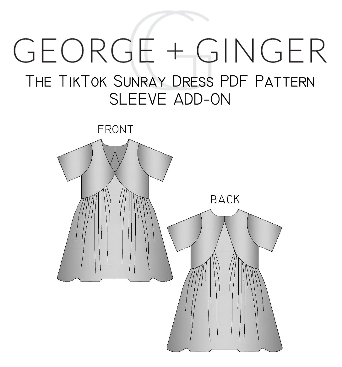 The TikTok Sunray Dress PDF Sewing Pattern