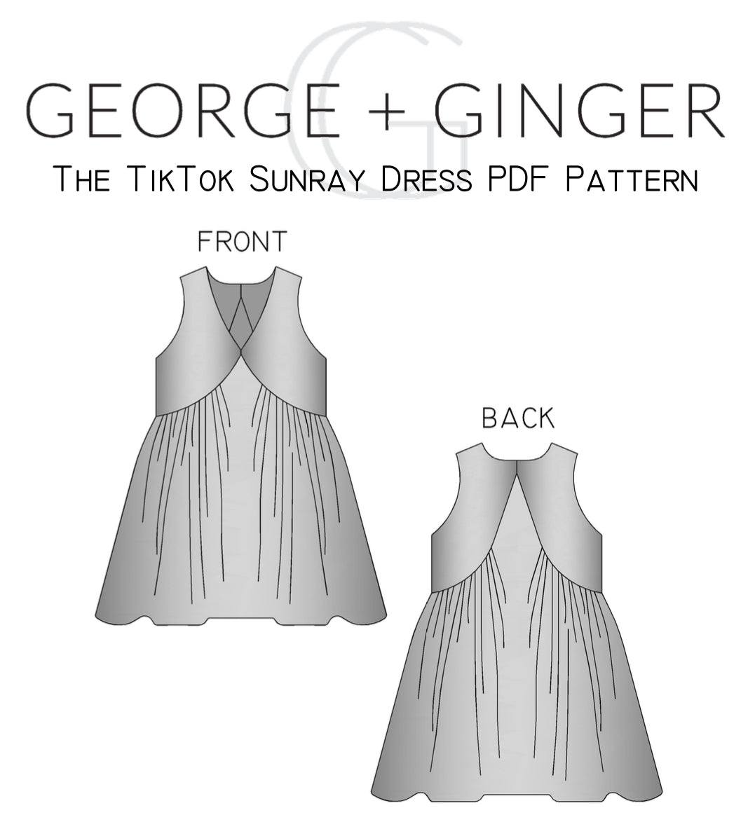 The TikTok Sunray Dress PDF Sewing Pattern – George And Ginger Patterns