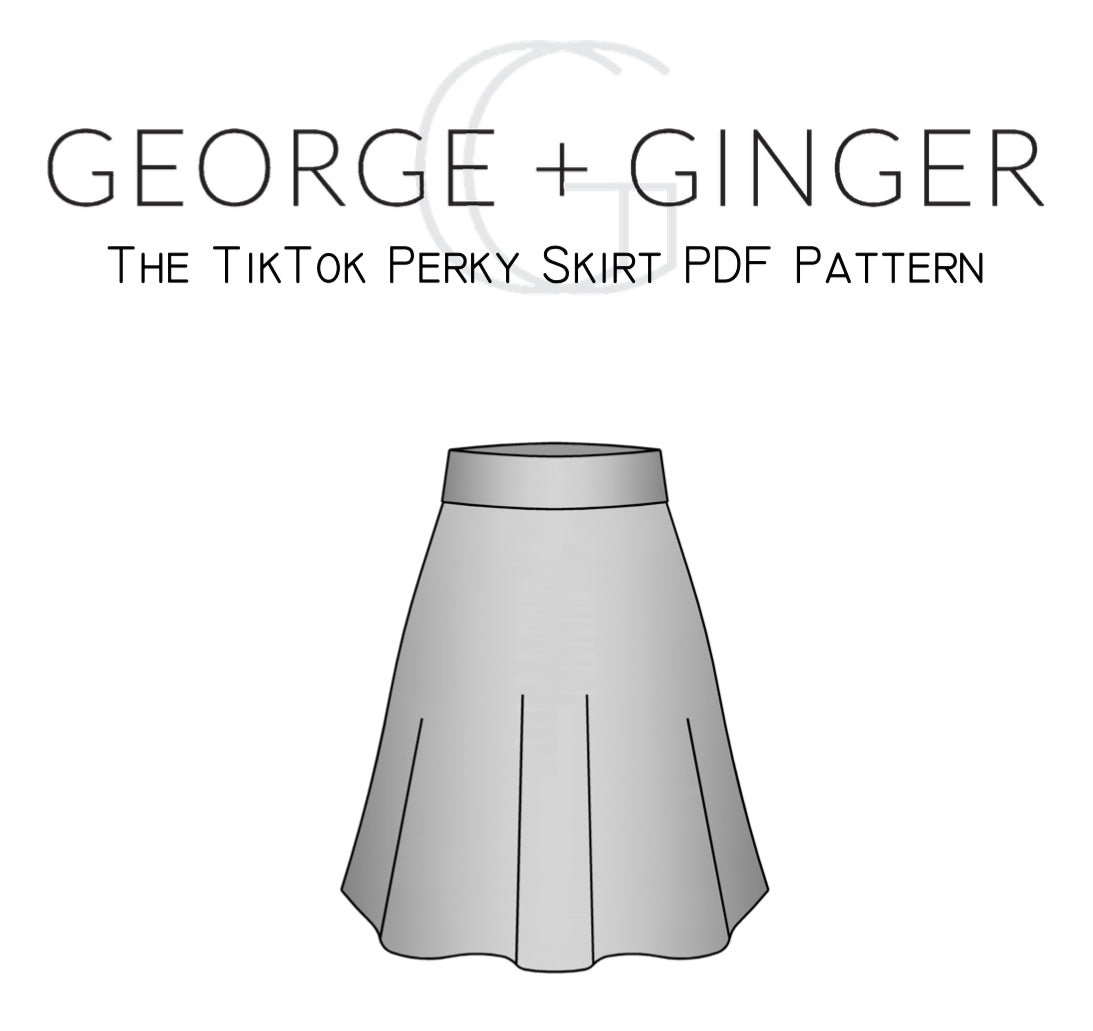 The TikTok Perky Skirt PDF Sewing Pattern