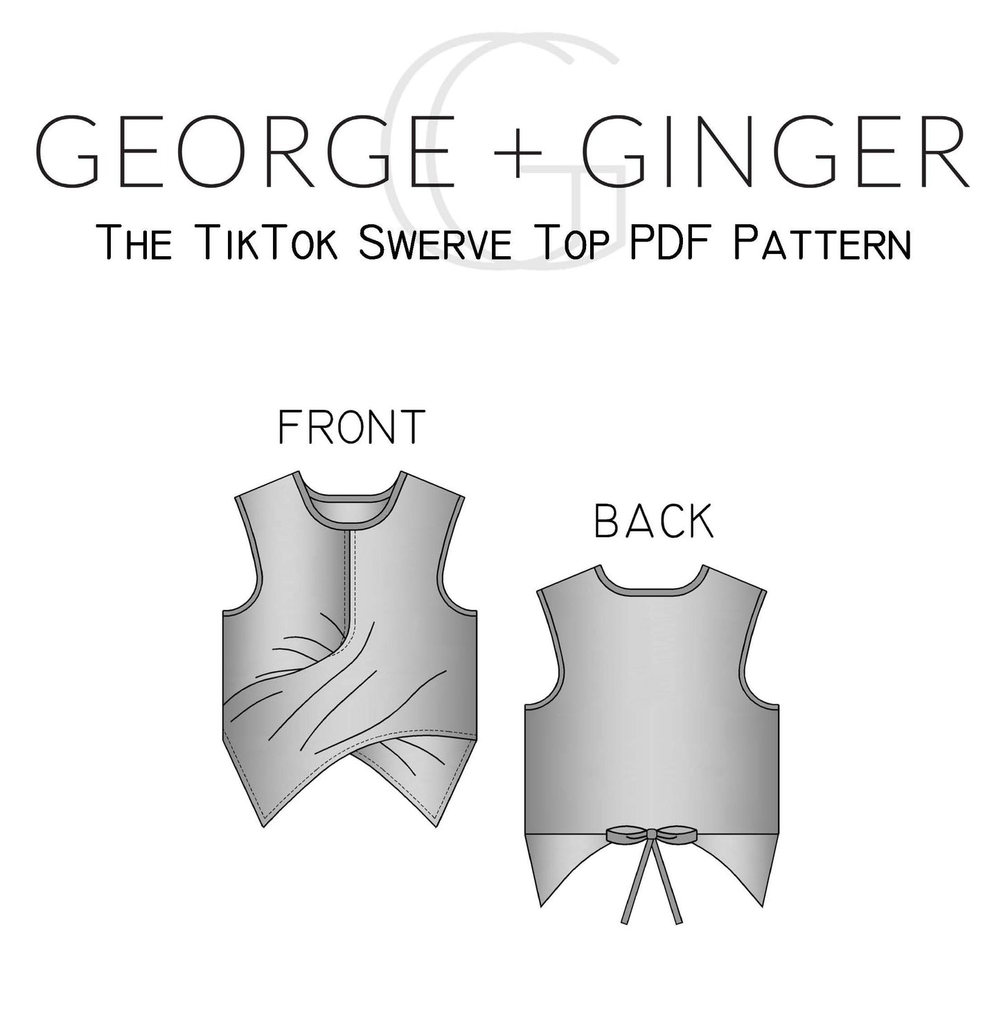 The TikTok Swerve Top PDF Sewing Pattern