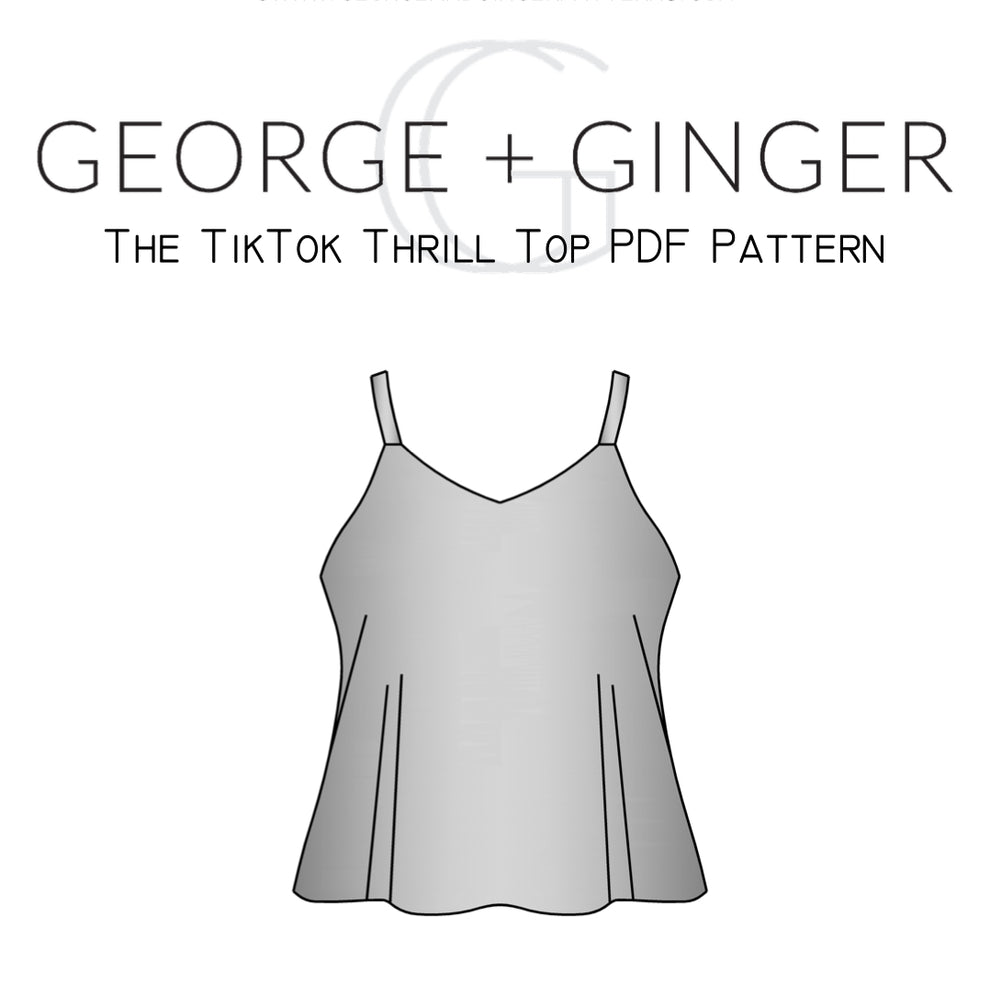 Stapoo Pattern The TikTok Thrill Top PDF Sewing Pattern – George And Ginger Patterns