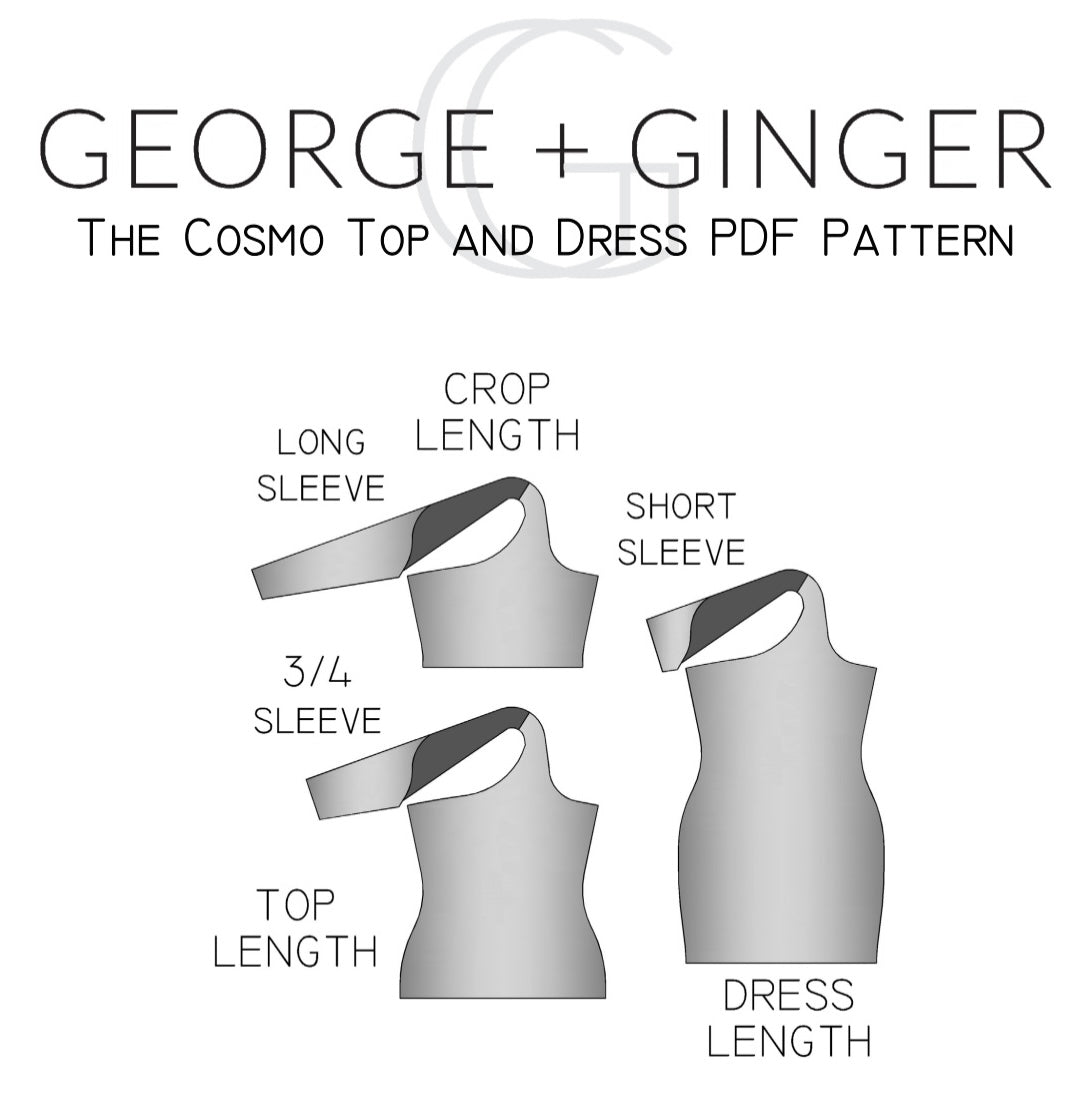 The Cosmo Top and Dress PDF Sewing Pattern