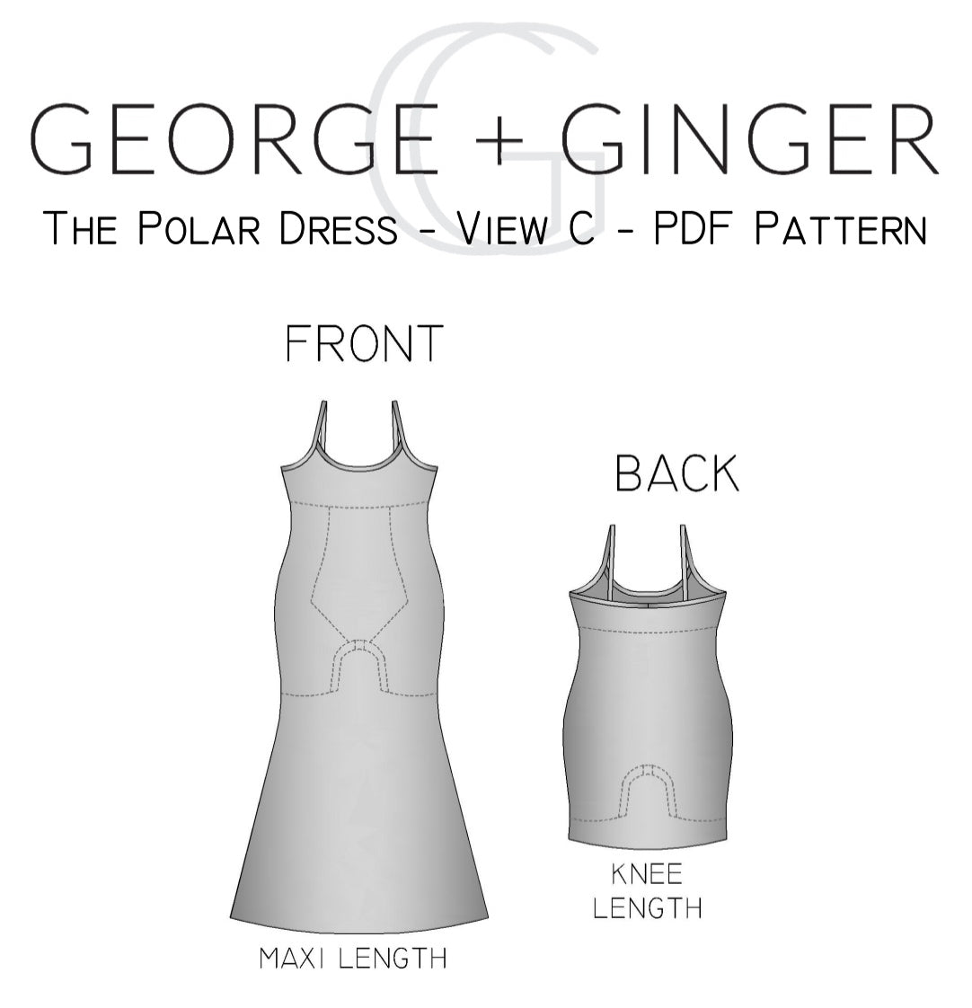 The Polar Dress - View C - PDF Sewing Pattern – George And Ginger Patterns