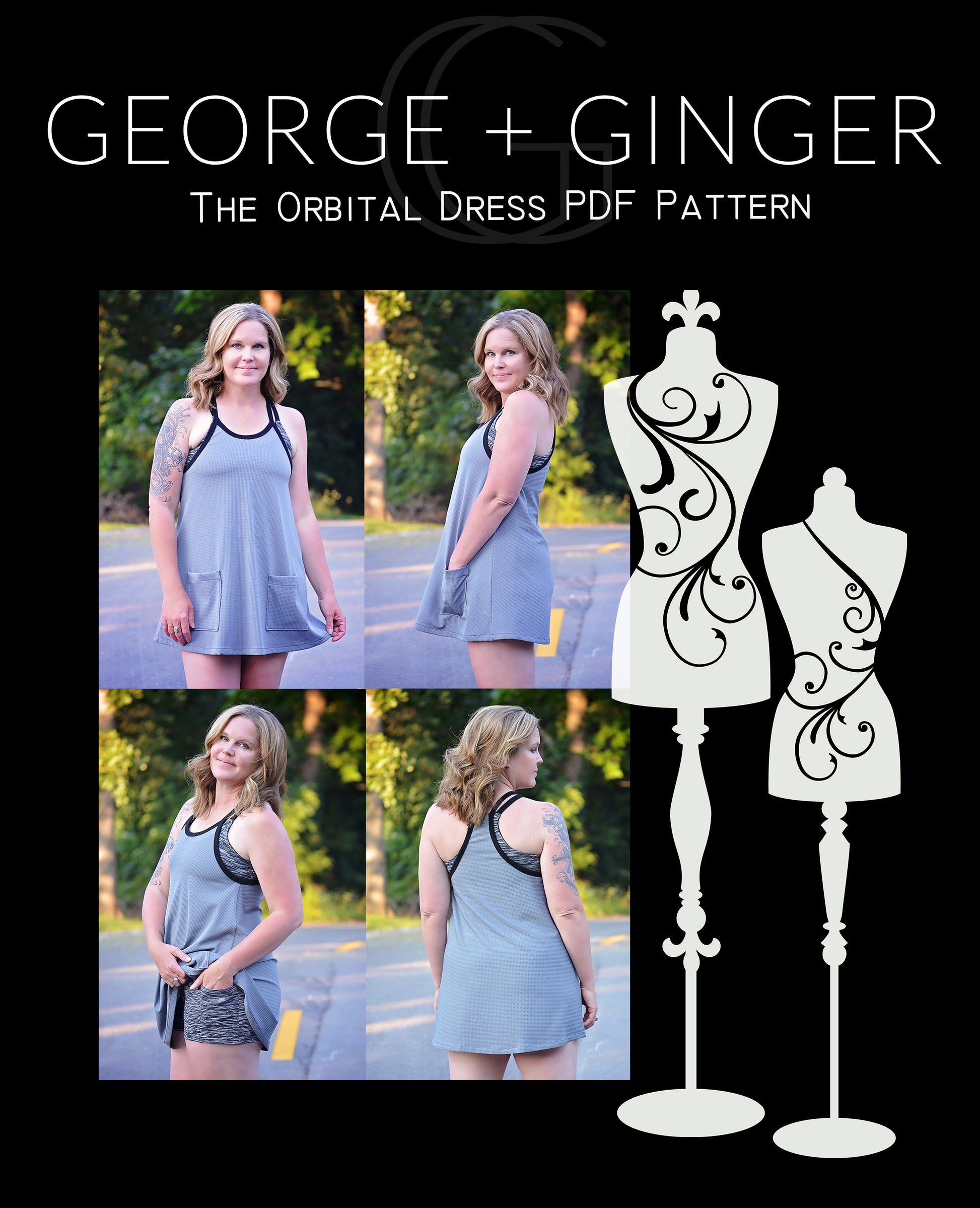 The Orbital Dress PDF Sewing Pattern George And Ginger Patterns The Orbital Dress PDF Sewing Pattern George And Ginger Patterns