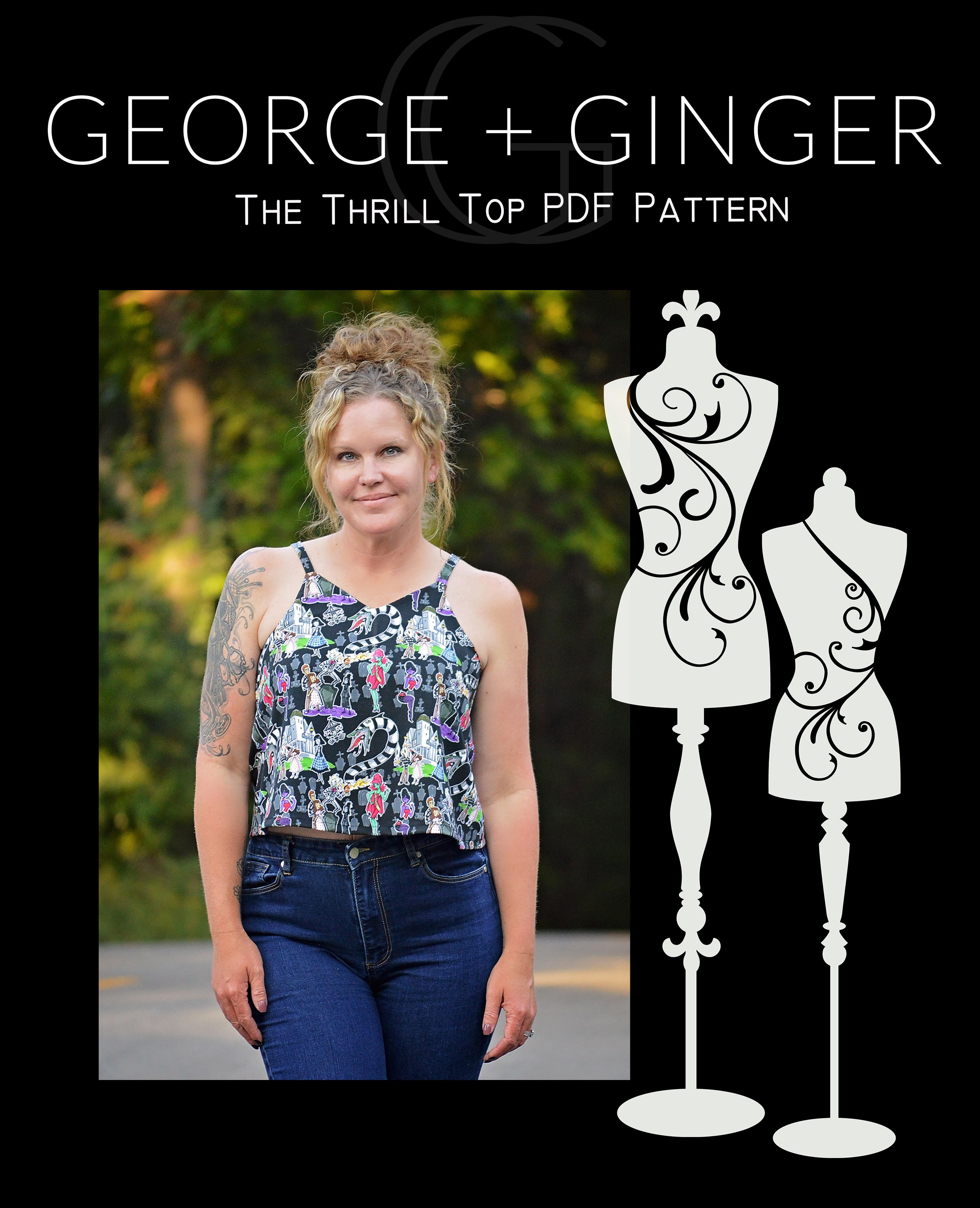 Pc George Ginger The TikTok Thrill Top PDF Sewing Pattern – George And Ginger Patterns