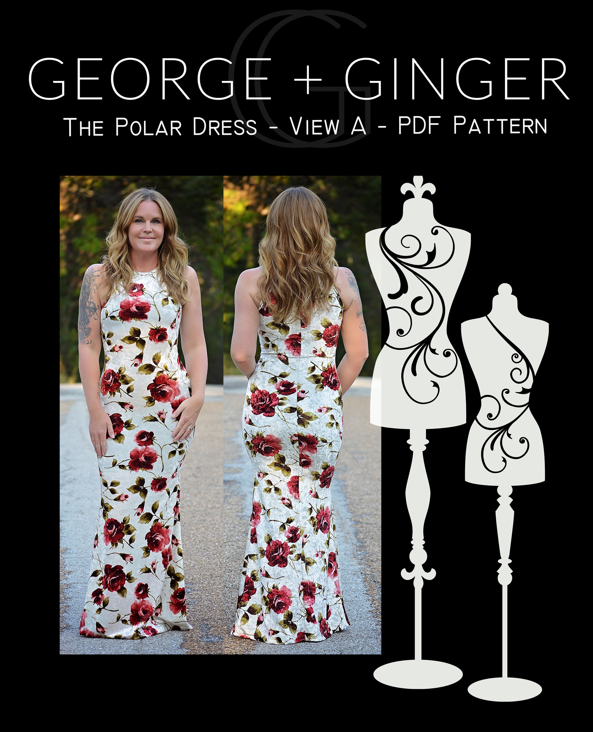 The Polar Dress - View A - PDF Sewing Pattern – George And Ginger Patterns