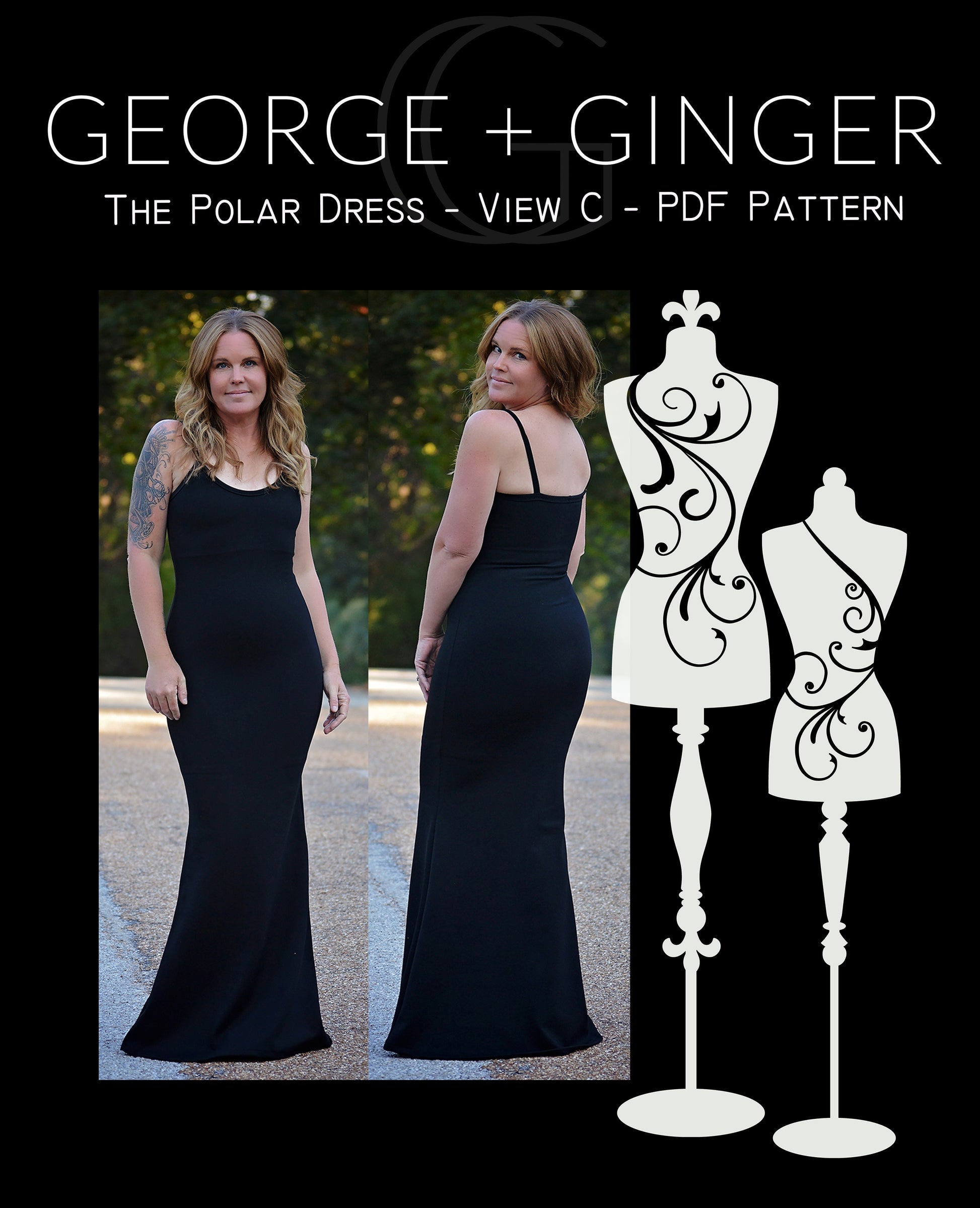 The Polar Dress - View C - PDF Sewing Pattern George And Ginger Patterns The Polar Dress - View C - PDF Sewing Pattern George And Ginger Patterns